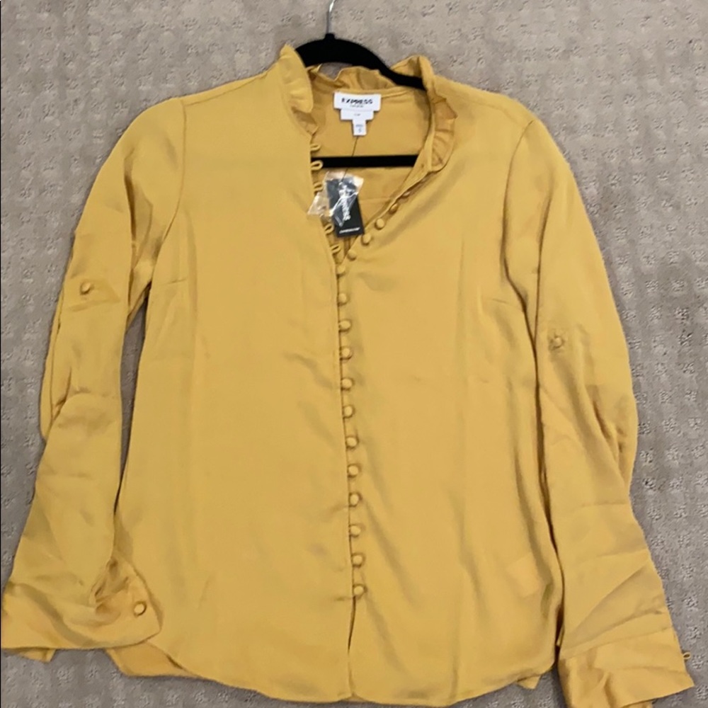 Express Slim Ruffle Portofino NWT